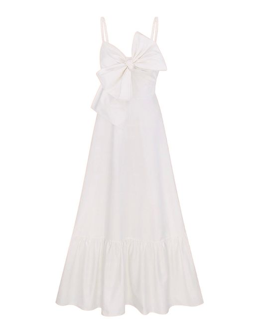 Total White White Sundress With A Bow