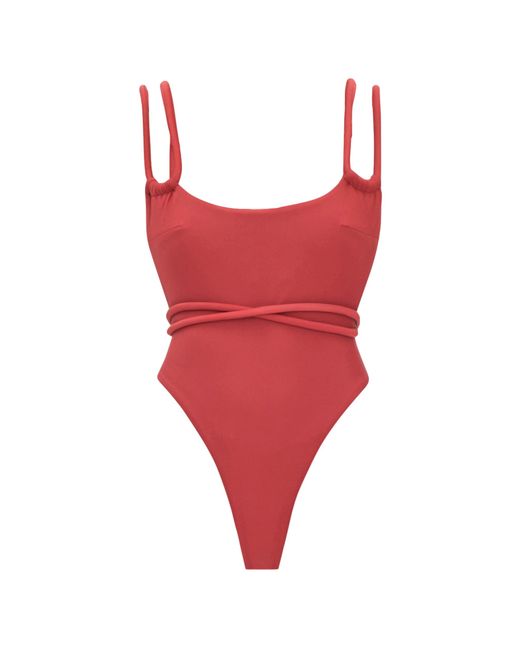 ANDREA IYAMAH Red Lima One Piece Swimsuit