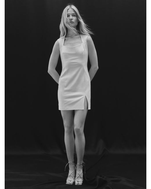 HER CIPHER White Essential Mini Dress