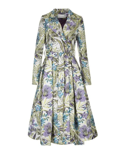 Lily Was Here Multicolor Formal Coat From Embroidered Jacquard