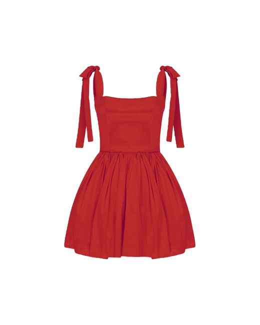 NAZLI CEREN Red Sibby Mini Dress