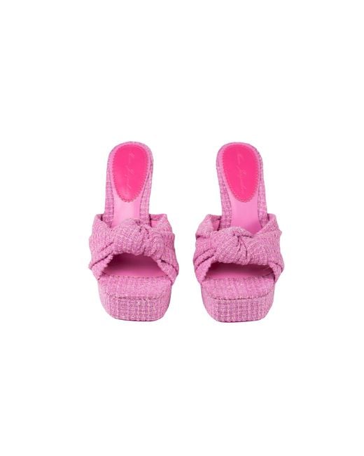 Nana Jacqueline Pink Mara Platform Sandals () (Final Sale)
