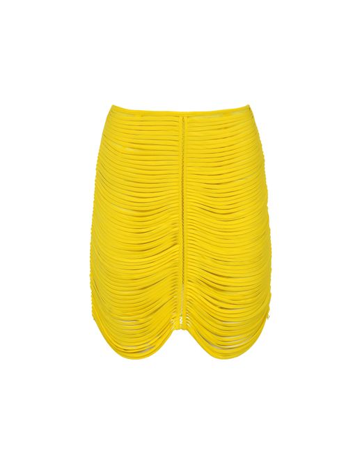 Francesca Miranda Yellow Danielle Mini Skirt