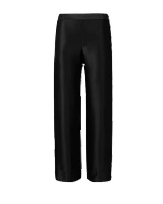 HERTH Black Zeno: Gots Organic Silk Trousers