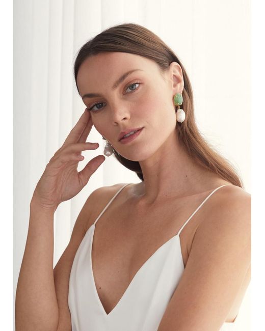 Christie Nicolaides Green Piccola Earrings