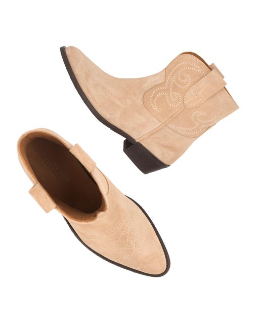 Toral Natural Puja Sand Ankle Boots