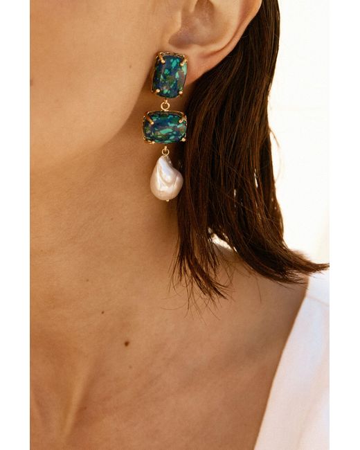 Christie Nicolaides Green Loren Earrings