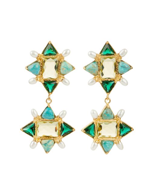 Christie Nicolaides Green Ariadne Earrings