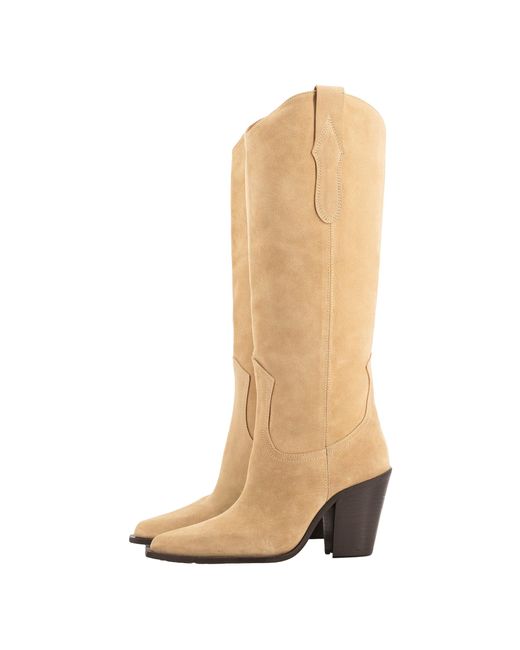 Toral Natural Ana Sand Suede Boots