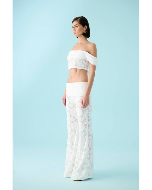 Declara White Blanca Flor Top