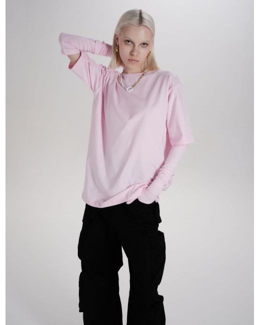 MANURI Pink Bobby Set [T-Shirt + Gloves]