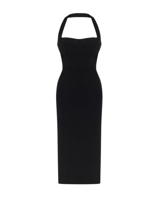 Lora Istanbul Black Zoa Bustier Midi Dress