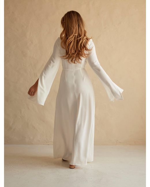 Nanas White Athena Maxi Dress