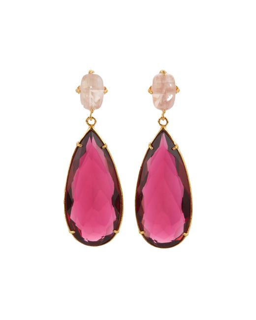 Christie Nicolaides Pink Franca Earrings Hot