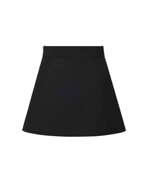 KEBURIA Black Pleated Mini Skirt