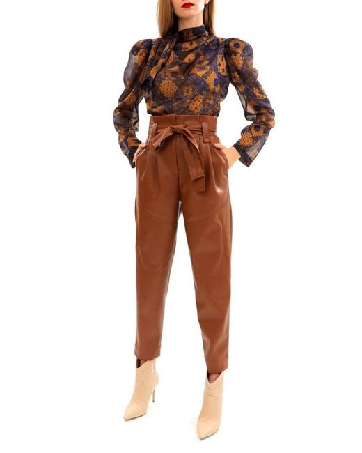 AGGI Brown Pants Carrie Aztec
