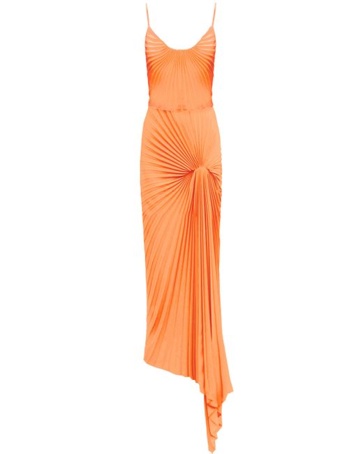 Georgia Hardinge Orange Dazed Dress Floor Length