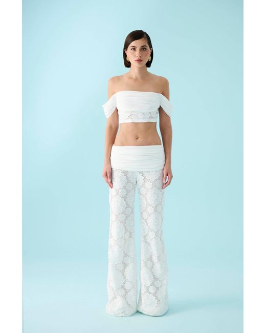 Declara White Blanca Flor Top