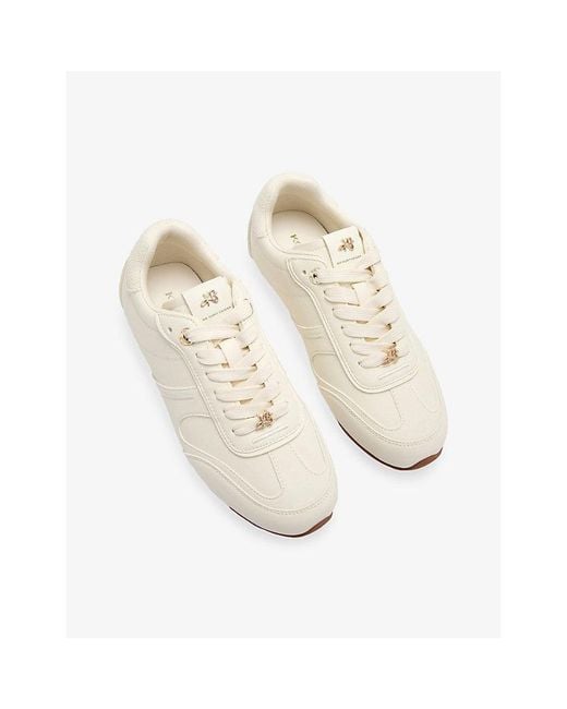 KG by Kurt Geiger White Luella Faux-Leather And Suede Trainers