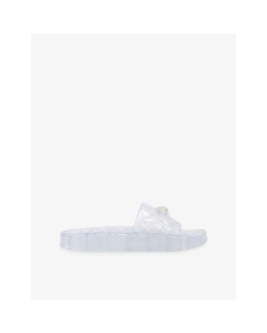 Kurt Geiger White Meena Jelly Sandals
