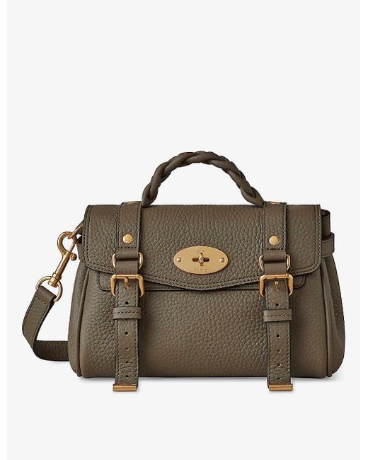 Mulberry Brown Alexa Mini Leather Satchel Bag
