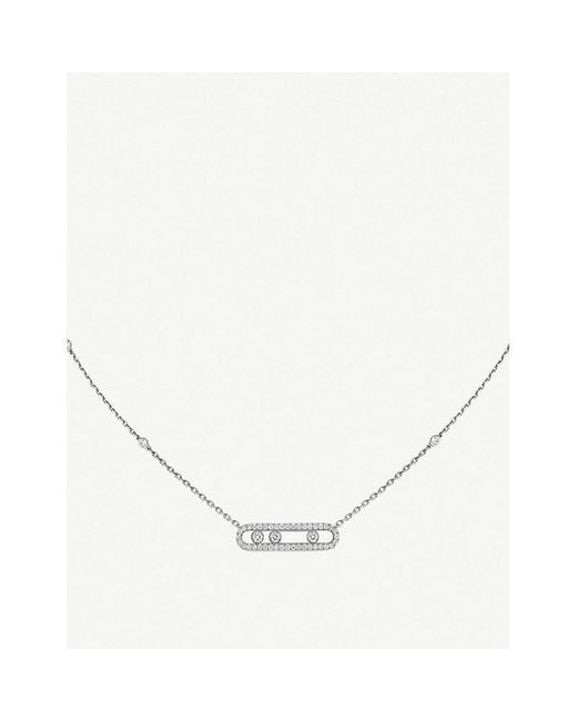 Messika Natural Baby Move Pavé 18ct -gold And Diamond Necklace
