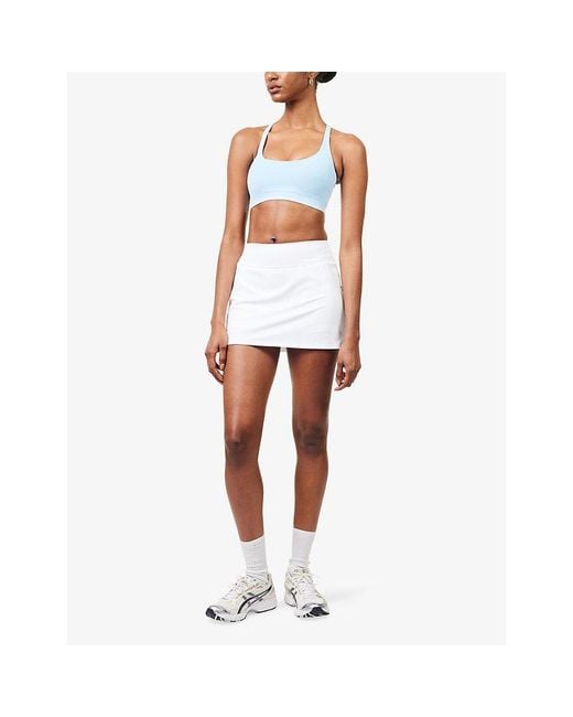 ADANOLA Blue Impact Seamless Racer-Back Sports Bra