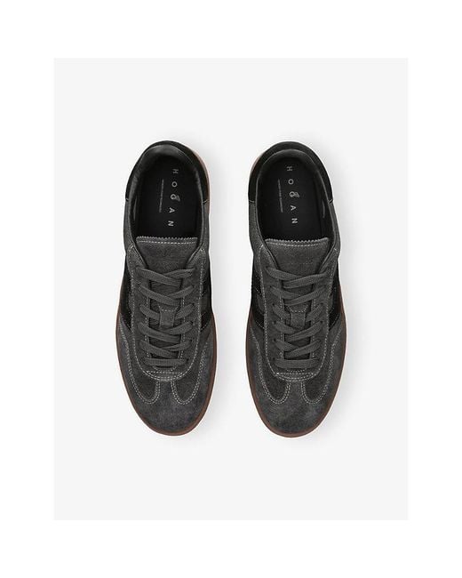 Hogan Black Cool Suede Trainers for men