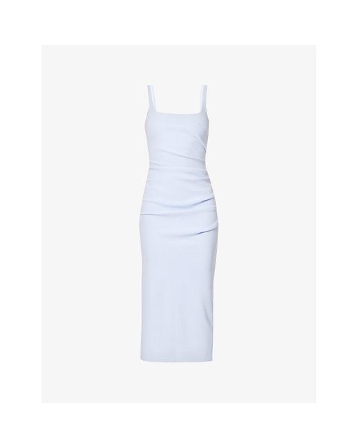 Bec & Bridge White Karina Stretch-woven Midi Dress