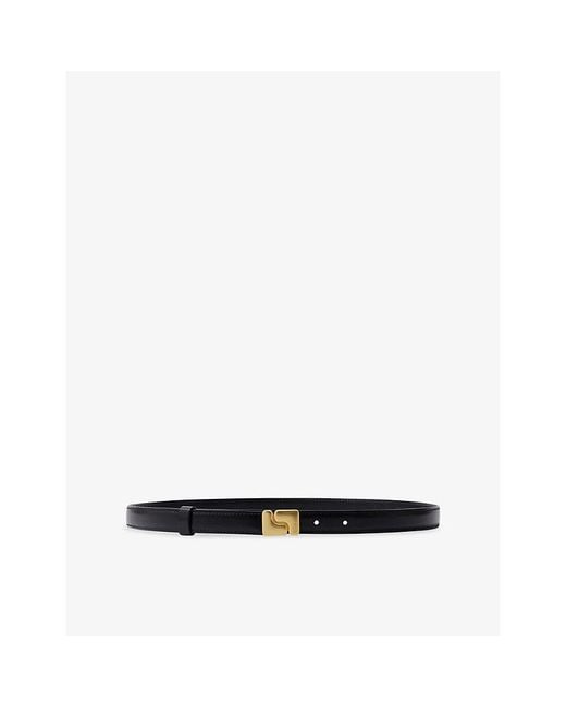 Soeur Black Ninon Mini Leather Belt