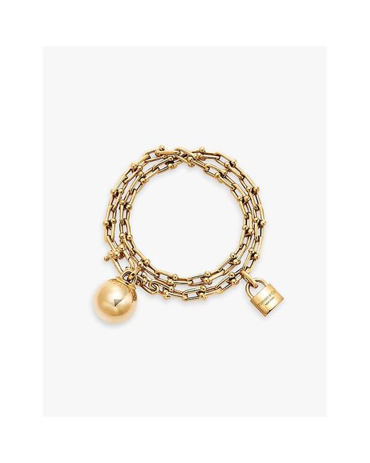 Tiffany & Co Metallic Tiffany Hardwear 18Ct- Wrap Bracelet