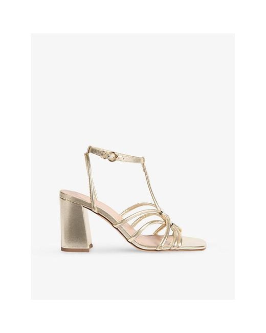 L.K.Bennett Louise Metallic-Leather Slingback Courts