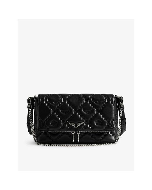 Zadig & Voltaire Black Rocky Ii Xl Leather Shoulder Bag