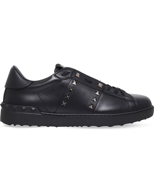 Lyst Valentino Rockstud Studded Leather Tennis Shoes in