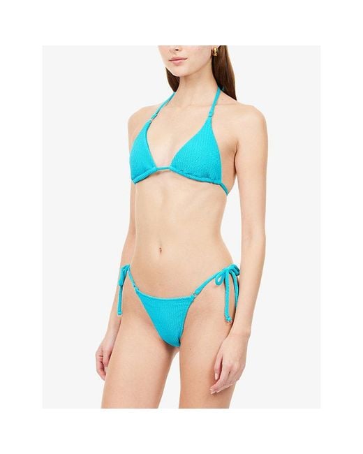 Seafolly Blue Sea Dive Triangle Bikini Top