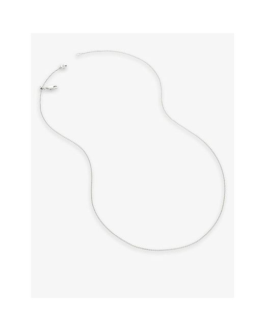 Monica Vinader White Fine Sterling- Chain Necklace