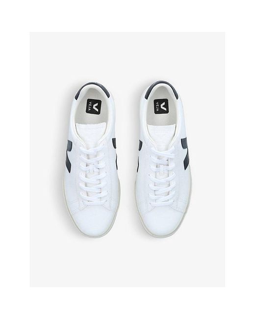 Veja White Campo Leather And Coated-canvas Low-top Trainers for men