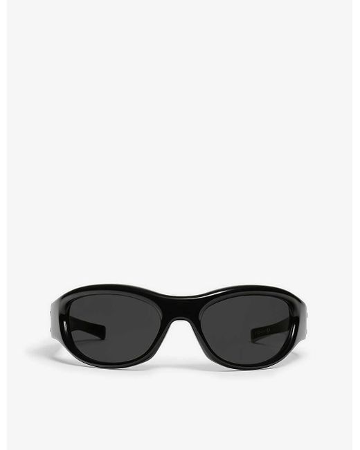 Gentle Monster Black Maison Margiela X Mm003-01 Aviator-frame Acetate Sunglasses