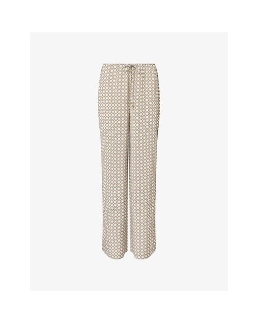 Cheap Monday Natural Belize Wide-Leg Silk Trousers