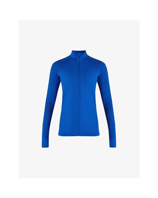 Sweaty Betty Athlete Doubleweight Zip-up Stretch-woven Jacket X in Blue ...