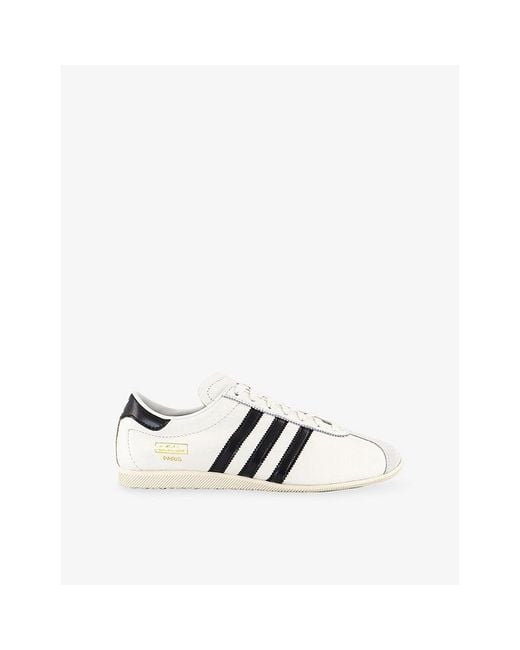 Adidas White Paris Leather Trainers