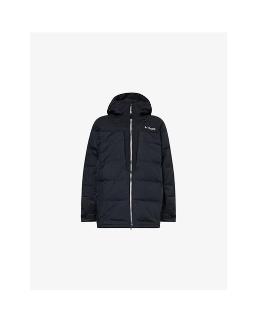 Columbia Blue Glacier Ridge Down Waterproof Shell-Down Ski Jacket for men