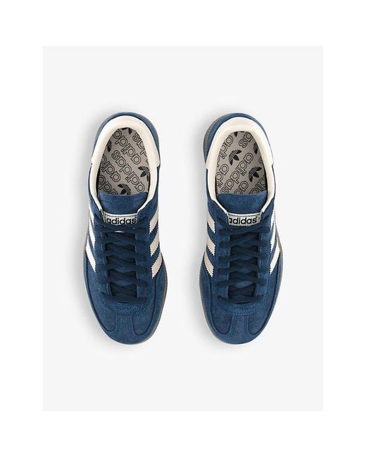 Adidas Blue Handball Spezial Suede Low-Top Trainers