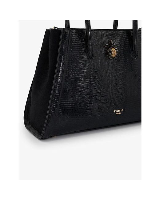 Dune Black Daitlyn Faux-leather Top-handle Handbag
