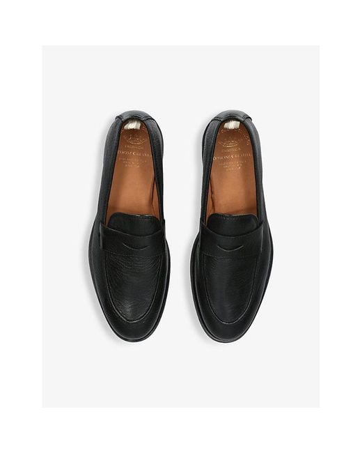 Officine Creative Black Opera Flex 101 Leather Loafers for men