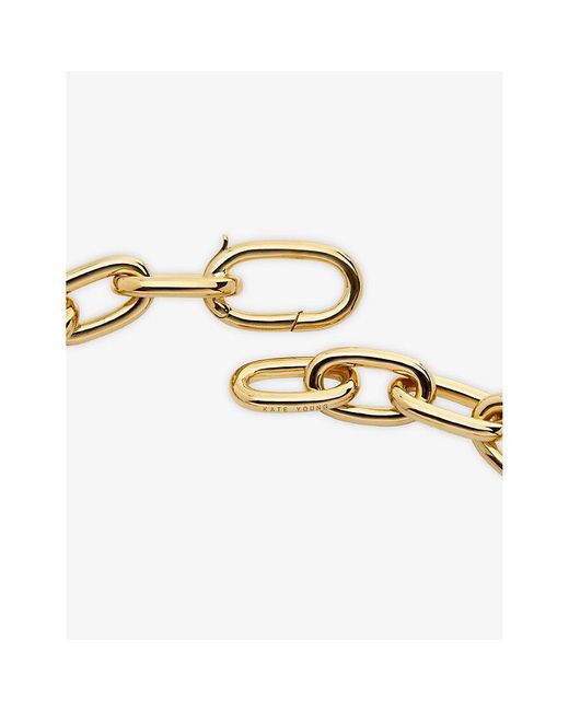 Monica Vinader Metallic X Kate Young Bold 18Ct Vermeil Link Bracelet