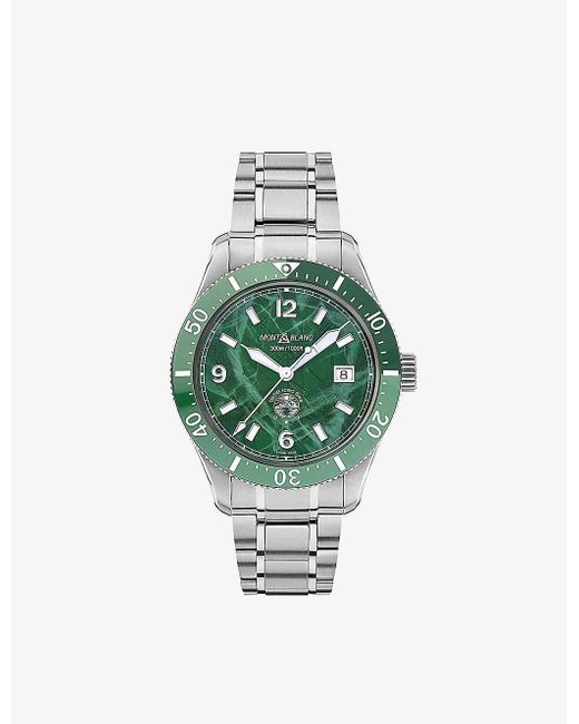 Montblanc Green 129373 1858 Stainless-steel Automatic Watch for men