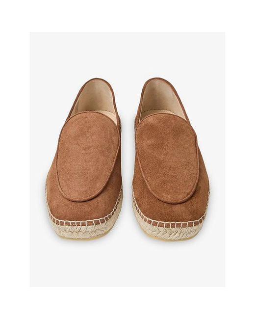 Jimmy Choo Brown Shenton Velvet Espadrilles