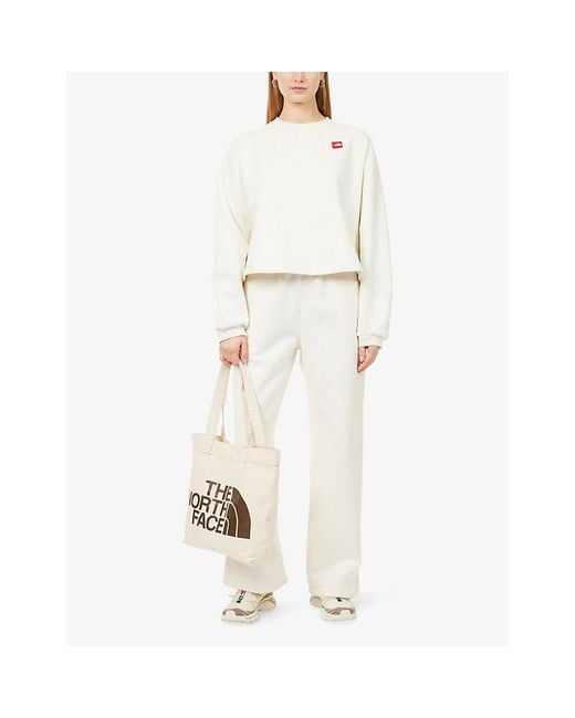 The North Face White Box Round-Neck Cotton-Blend Sweatshirt