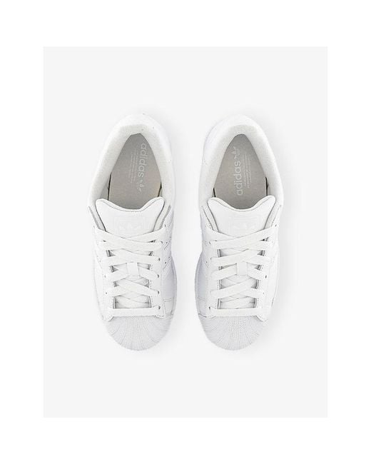 Adidas White Superstar Ii Leather Trainers for men